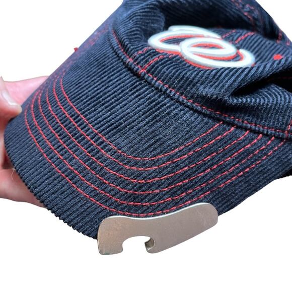 MELONWEAR Washington Nationals Miller Lite Corduroy Hat w/Bottle Opener Blue - Picture 4 of 6